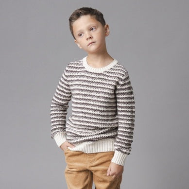 H&H Stripe Sweater - Brown