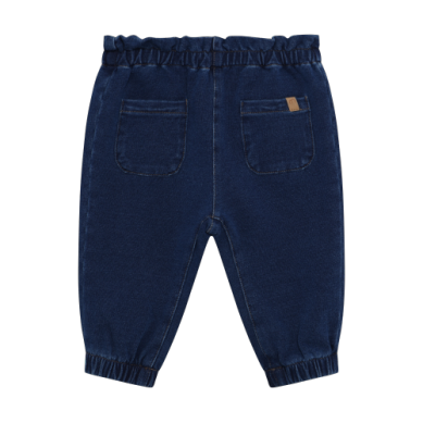Minymo Cotton Denim Pants - Ruffle
