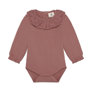 LS Bodysuit w/ Collar - Burlwood
