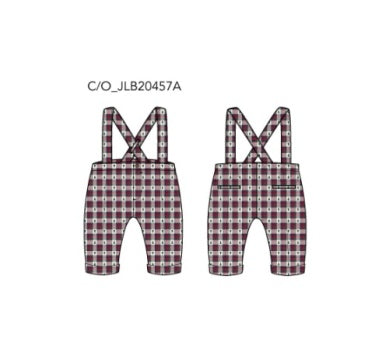 J&J Suspender Pants - Tree Plaid