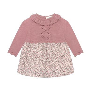 Minymo Knit Top Dress - Rose