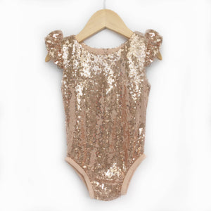 Rose Gold Sequin Leotard