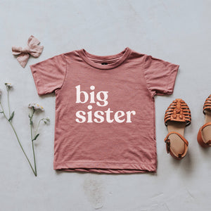 Gladfolk - Mauve Big Sister Kids Tee