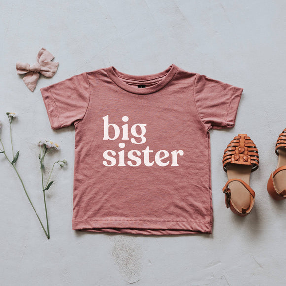 Gladfolk - Mauve Big Sister Kids Tee