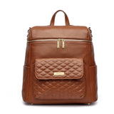 Luli Bebe - Monaco Diaper Bag | Caramel Brown