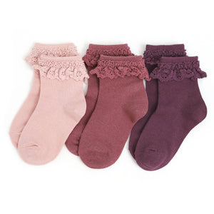 Sugar Plum Lace Midi Sock 3-Pack