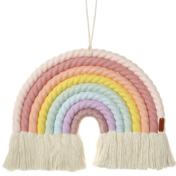 Macrame Nursery Wall Décor - Rainbow (Pastel)