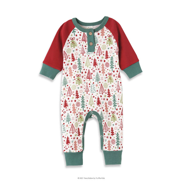 Tesa Babe - Baby Boy's Cozy Christmas Bamboo Romper