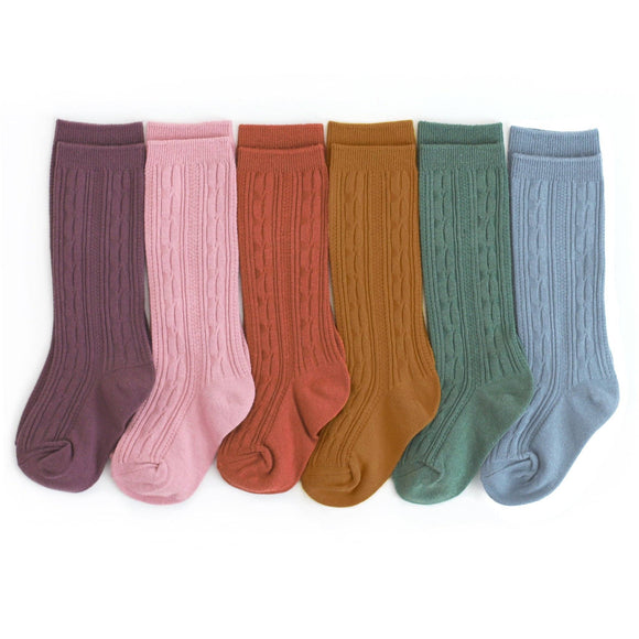 Cable Knit Knee High Sock