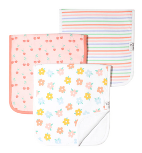 Cheery Burp Cloth Set-3 pack