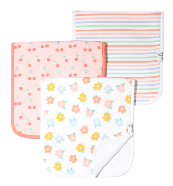 Cheery Burp Cloth Set-3 pack