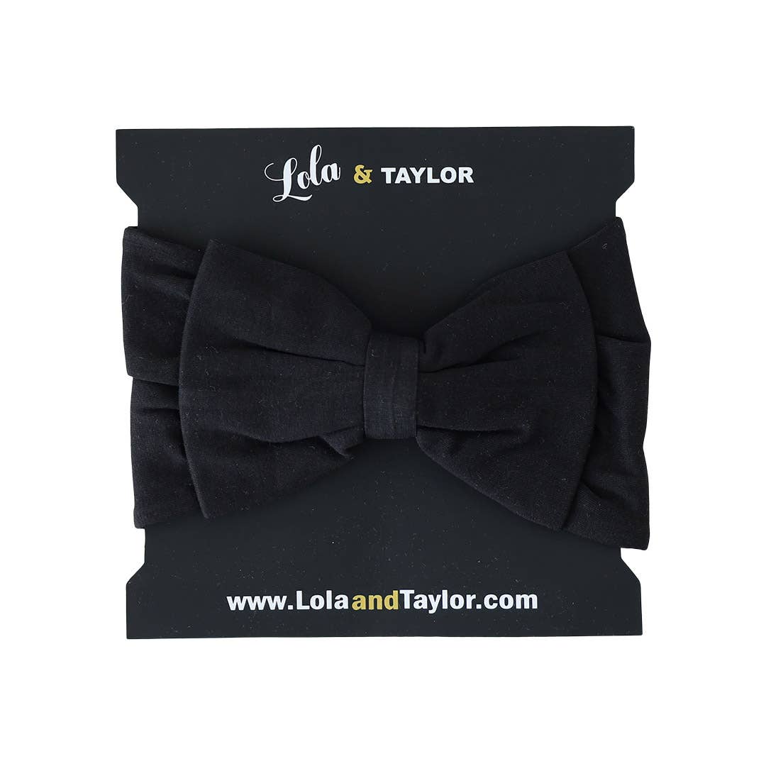 Black Headband: 6M-3Y