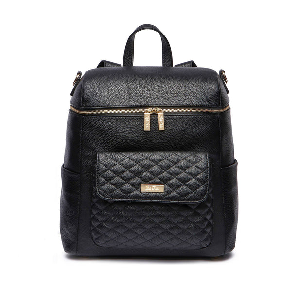 Luli Bebe - Monaco Diaper Bag | Ebony Black