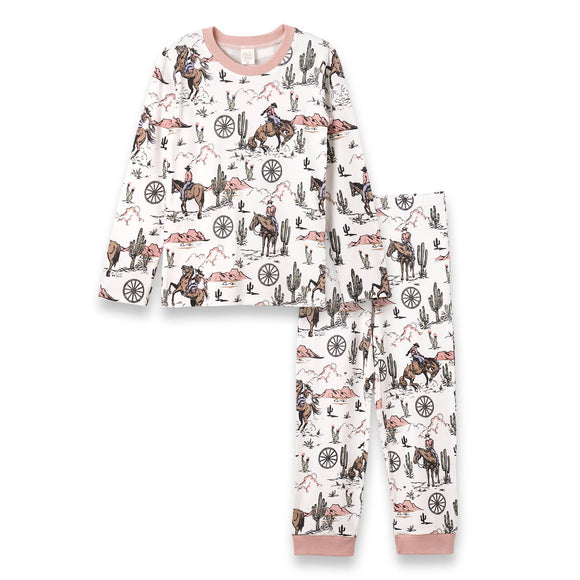 On The Range Bamboo Pajamas - Pink