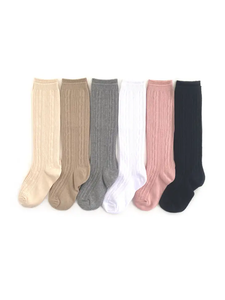 Neutral Knit Knee High Sock