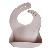 Mushie- Patterned Silicone Bib