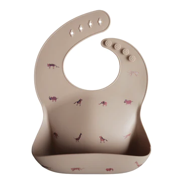 Mushie-Silicone Bib