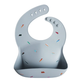 Mushie- Patterned Silicone Bib