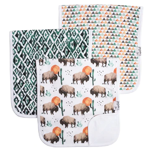 Bison Burp Cloth Set-3 pack